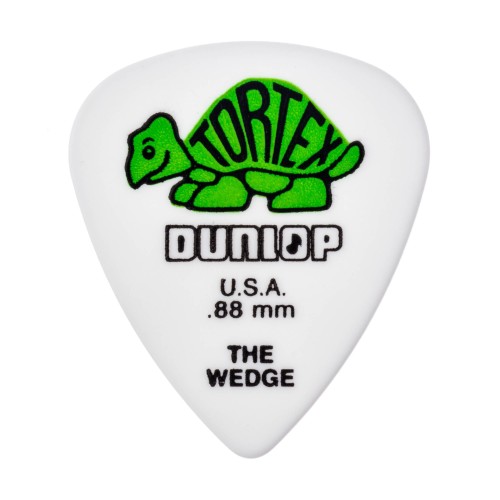 Jim Dunlop 424P088 Tortex Wedge White Guitar Picks .88Mm (12-Pack) — mediatoru komplekts