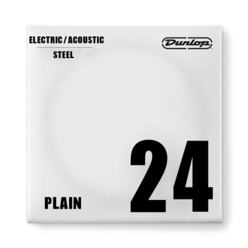 Jim Dunlop DPS24 Plain Steel Electric Guitar Single String .024 — elektriskās ģitāras atsevišķa stīga