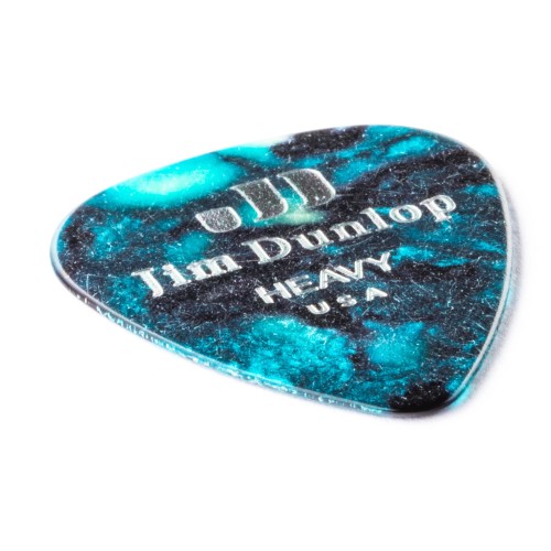 Jim Dunlop 483R11HV Turquoise Pearloid Celluloid Heavy Guitar Picks (72-Bag) — mediatoru komplekts Jim Dunlop 483R11HV Turquoise Pearloid Celluloid Heavy Guitar Picks (72-Bag) — mediatoru komplekts