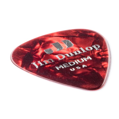 Jim Dunlop 483R09MD Red Pearloid Celluloid Medium Guitar Picks (72-Bag) — mediatoru komplekts Jim Dunlop 483R09MD Red Pearloid Celluloid Medium Guitar Picks (72-Bag) — mediatoru komplekts