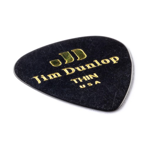 Jim Dunlop 483R03TH Black Classic Celluloid Thin Guitar Picks (72-Bag) — mediatoru komplekts Jim Dunlop 483R03TH Black Classic Celluloid Thin Guitar Picks (72-Bag) — mediatoru komplekts