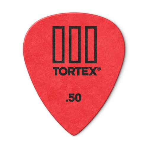 Jim Dunlop 462P050 Tortex T3 Red Guitar Picks .50Mm (12-Pack) — mediatoru komplekts Jim Dunlop 462P050 Tortex T3 Red Guitar Picks .50Mm (12-Pack) — mediatoru komplekts