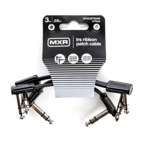 MXR 3PDCISTR03R Ribbon TRS Cable 3 In-3/Pk — pedāļu savienojuma vads MXR 3PDCISTR03R Ribbon TRS Cable 3 In-3/Pk — pedāļu savienojuma vads