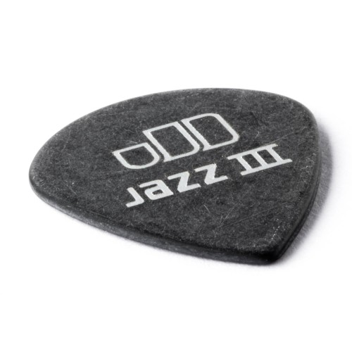 Jim Dunlop 482R114 Tortex Pitch Black Jazz 3 Guitar Picks 1.14Mm (72-Bag) — mediatoru komplekts