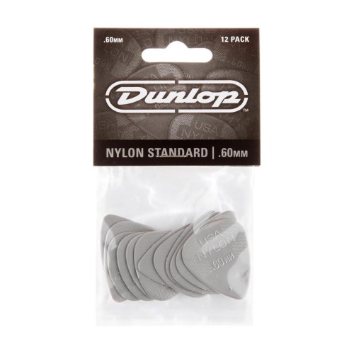 Jim Dunlop 44P060 Nylon Standard Guitar Picks .60Mm (12-Pack) — mediatoru komplekts Jim Dunlop 44P060 Nylon Standard Guitar Picks .60Mm (12-Pack) — mediatoru komplekts