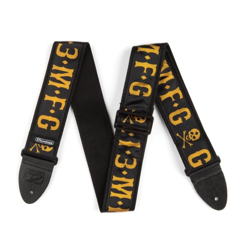 Jim Dunlop D3842MF Lucky 13 Mfg Guitar Strap — ģitāras siksna