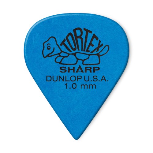 Jim Dunlop 412P100 Tortex Sharp Bllue Guitar Picks 1.0Mm (12-Pack) — mediatoru komplekts