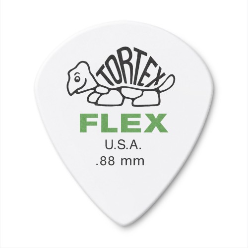 Jim Dunlop 468R088 Tortex Flex Jazz 3 White Guitar Picks .88Mm (72-Bag) — mediatoru komplekts Jim Dunlop 468R088 Tortex Flex Jazz 3 White Guitar Picks .88Mm (72-Bag) — mediatoru komplekts