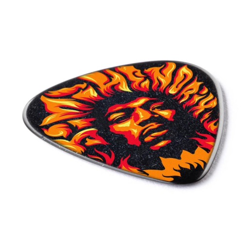 Jim Dunlop JHR14HV Jimi Hendrix Voodoo Fire Guitar Picks (36-Bag) — mediatoru komplekts Jim Dunlop JHR14HV Jimi Hendrix Voodoo Fire Guitar Picks (36-Bag) — mediatoru komplekts