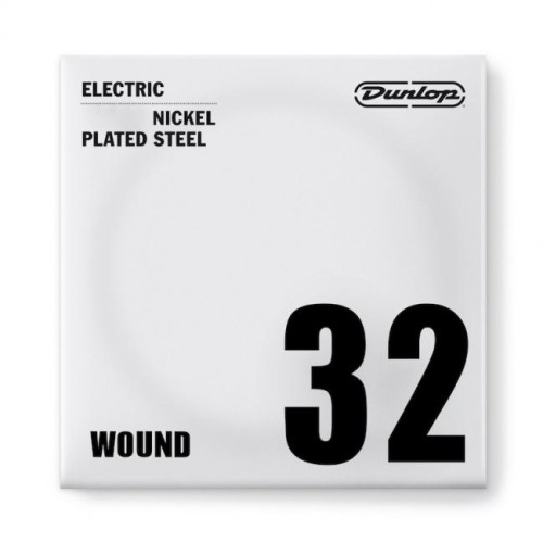 Jim Dunlop DEN32 Nickel Wound Electric Guitar Single D/A String .032 — elektriskās ģitāras atsevišķa stīga Jim Dunlop DEN32 Nickel Wound Electric Guitar Single D/A String .032 — elektriskās ģitāras atsevišķa stīga