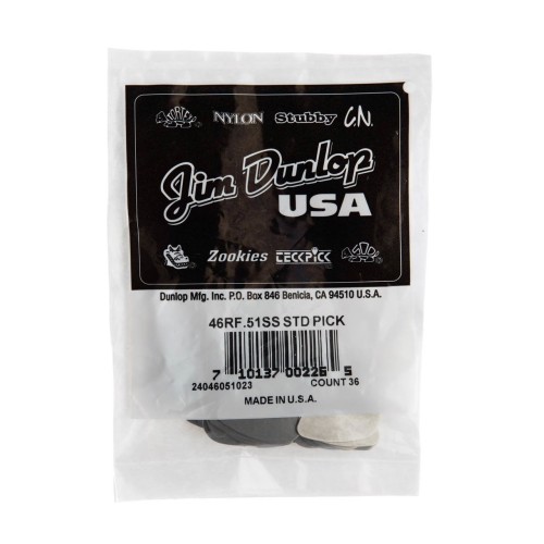 Jim Dunlop 46RF051 Stainless Steel Guitar Picks .51Mm (36-Bag) — mediatoru komplekts Jim Dunlop 46RF051 Stainless Steel Guitar Picks .51Mm (36-Bag) — mediatoru komplekts