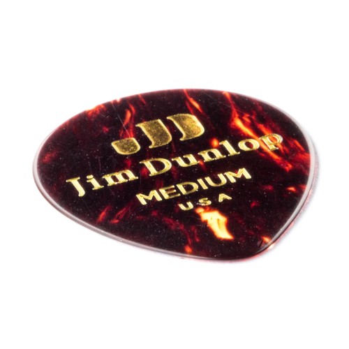 Jim Dunlop 485R05MD Shell Tear Drop Celluloid Medium Guitar Picks (72-Bag) — mediatoru komplekts