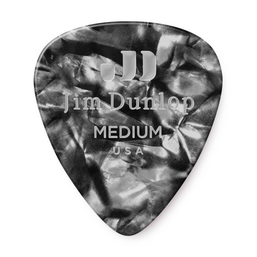 Jim Dunlop 483R02MD Black Pearloid Celluloid Medium Guitar Picks (72-Bag) — mediatoru komplekts Jim Dunlop 483R02MD Black Pearloid Celluloid Medium Guitar Picks (72-Bag) — mediatoru komplekts