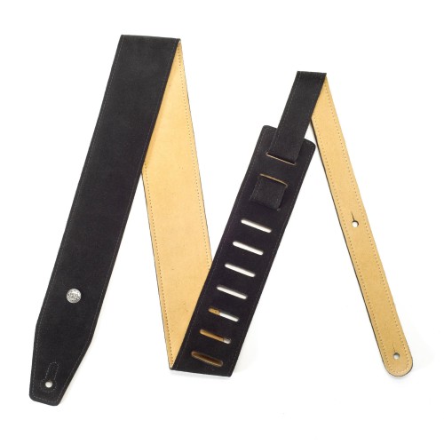 Jim Dunlop BMFS01 Suede Ebony Bmf Guitar Strap — ģitāras siksna Jim Dunlop BMFS01 Suede Ebony Bmf Guitar Strap — ģitāras siksna