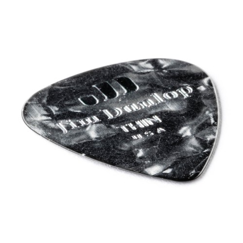 Jim Dunlop 483R02TH Black Pearloid Celluloid Thin Guitar Picks (72-Bag) — mediatoru komplekts Jim Dunlop 483R02TH Black Pearloid Celluloid Thin Guitar Picks (72-Bag) — mediatoru komplekts