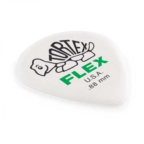 Jim Dunlop 466R088 Tortex Flex Jazz 3 XL White Guitar Picks .88Mm (72-Bag) — mediatoru komplekts Jim Dunlop 466R088 Tortex Flex Jazz 3 XL White Guitar Picks .88Mm (72-Bag) — mediatoru komplekts