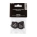 Jim Dunlop 482P060 Tortex Pitch Black Jazz 3 Guitar Picks .60Mm (12-Pack) — mediatoru komplekts Jim Dunlop 482P060 Tortex Pitch Black Jazz 3 Guitar Picks .60Mm (12-Pack) — mediatoru komplekts