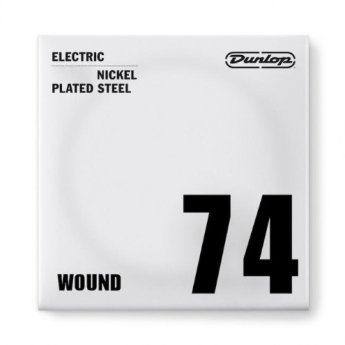 Jim Dunlop DEN74 Nickel Wound Electric Guitar Single String .074 — elektriskās ģitāras atsevišķa stīga