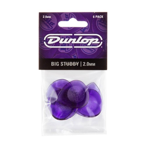 Jim Dunlop 475P200 Big Stubby Guitar Picks 2.0Mm (6-Pack) — mediatoru komplekts Jim Dunlop 475P200 Big Stubby Guitar Picks 2.0Mm (6-Pack) — mediatoru komplekts
