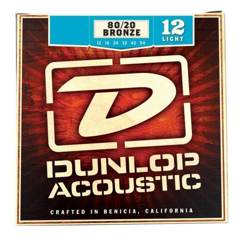 Jim Dunlop DAB24 80/20 Bronze Light Single G String Acoustic Guitar — akustiskās ģitāras atsevišķa stīga
