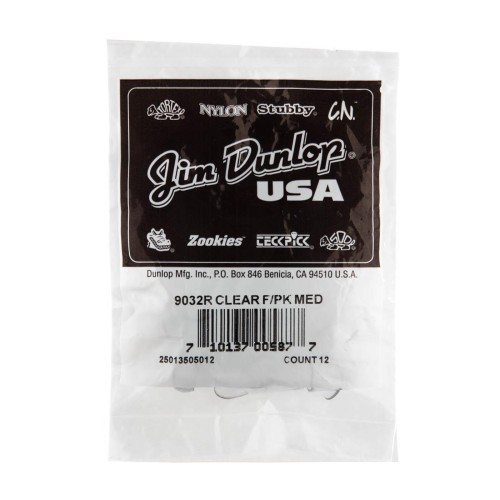 Jim Dunlop 9032R Clear Plastic Medium Fingerpicks (12-Bag) — pirkstu mediatoru komplekts Jim Dunlop 9032R Clear Plastic Medium Fingerpicks (12-Bag) — pirkstu mediatoru komplekts