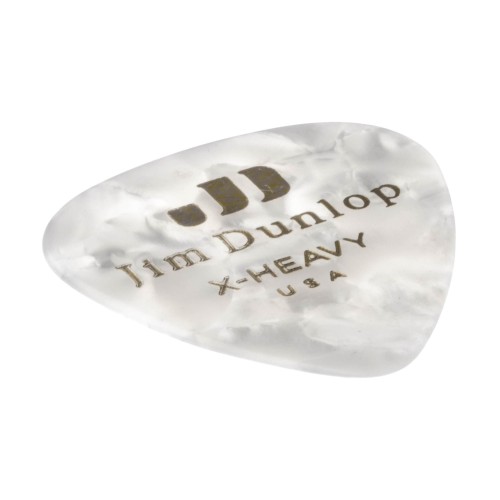 Jim Dunlop 483R04XH White Pearloid Celluloid Extra Heavy Guitar Picks (72-Bag) — mediatoru komplekts Jim Dunlop 483R04XH White Pearloid Celluloid Extra Heavy Guitar Picks (72-Bag) — mediatoru komplekts