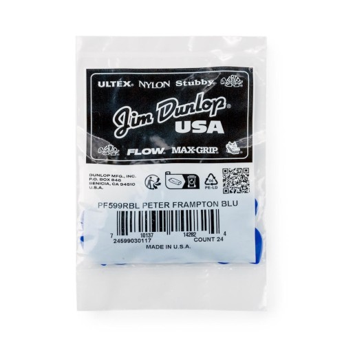 Jim Dunlop PF599RB Peter Frampton Blue-24/Bg — mediatoru komplekts