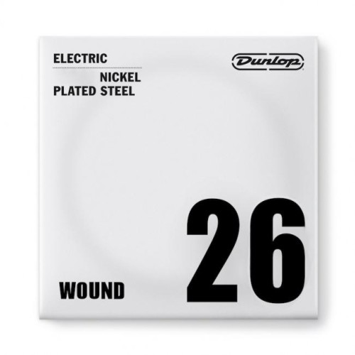 Jim Dunlop DEN26 Nickel Wound Electric Guitar Single String .026 — elektriskās ģitāras atsevišķa stīga