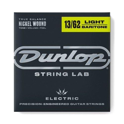 Jim Dunlop DEN1362 Nickel Wound Electric Baritone Guitar Strings 13-62 — elektriskās ģitāras stīgas