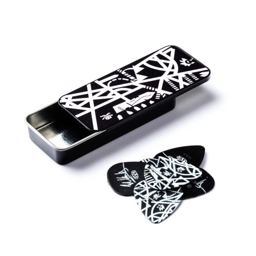 Jim Dunlop EVHPT06 Eddie Van Halen Starbody Guitar Pick Tin (6 Pcs) — mediatoru komplekts Jim Dunlop EVHPT06 Eddie Van Halen Starbody Guitar Pick Tin (6 Pcs) — mediatoru komplekts