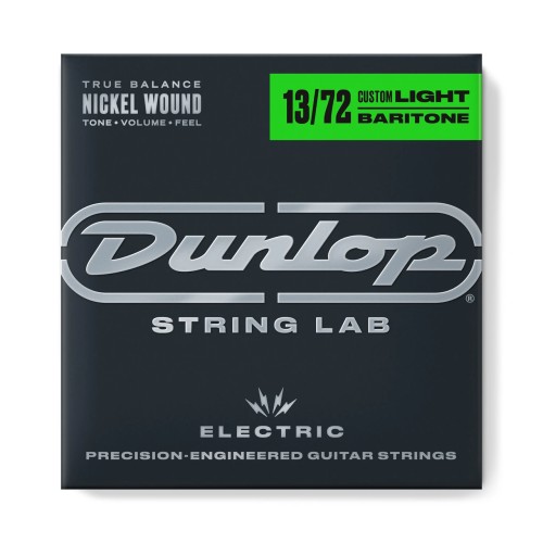 Jim Dunlop DEN1372 Nickel Wound Electric Baritone Guitar Strings 13-72 — elektriskās ģitāras stīgas