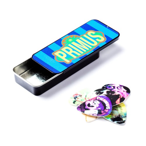 Jim Dunlop PRIPT01M Primus Assorted Medium Guitar Pick Tin (6 Pcs) — mediatoru komplekts Jim Dunlop PRIPT01M Primus Assorted Medium Guitar Pick Tin (6 Pcs) — mediatoru komplekts