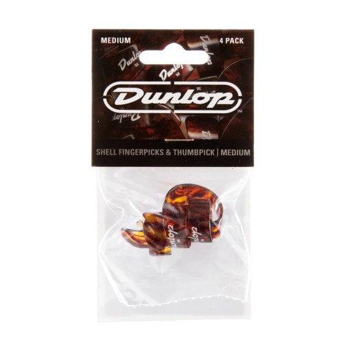 Jim Dunlop 9010TP Shell Plastic Medium Fingerpicks (4-Pack) — pirkstu mediatoru komplekts Jim Dunlop 9010TP Shell Plastic Medium Fingerpicks (4-Pack) — pirkstu mediatoru komplekts