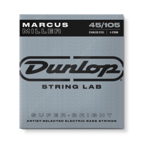 Jim Dunlop DBMMS45105 Stainless Steel Marcus Miller Long Scale Super Bright Bass Strings Set/4 — basģitāras stīgas Jim Dunlop DBMMS45105 Stainless Steel Marcus Miller Long Scale Super Bright Bass Strings Set/4 — basģitāras stīgas