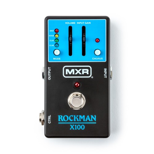 MXR MX100G1 Rockman X100 Analog Tone Processor — overdrive/distortion pedālis MXR MX100G1 Rockman X100 Analog Tone Processor — overdrive/distortion pedālis