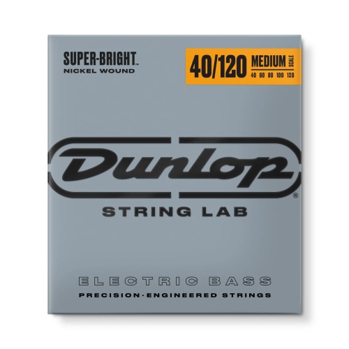 Jim Dunlop DBSBN40120M Nickel Wound Super Bright Medium Scale Bass Strings Set/5 (40-120) — basģitāras stīgas Jim Dunlop DBSBN40120M Nickel Wound Super Bright Medium Scale Bass Strings Set/5 (40-120) — basģitāras stīgas