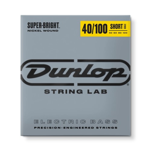 Jim Dunlop DBSBN40100S Nickel Wound Super Bright Short Scale Bass Strings Set/4 (40-100) — basģitāras stīgas Jim Dunlop DBSBN40100S Nickel Wound Super Bright Short Scale Bass Strings Set/4 (40-100) — basģitāras stīgas
