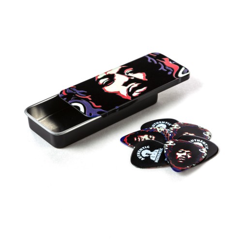 Jim Dunlop JHPT15H Authentic Hendrix '69 Psych Series Star Haze Pick Tin — mediatoru komplekts Jim Dunlop JHPT15H Authentic Hendrix '69 Psych Series Star Haze Pick Tin — mediatoru komplekts