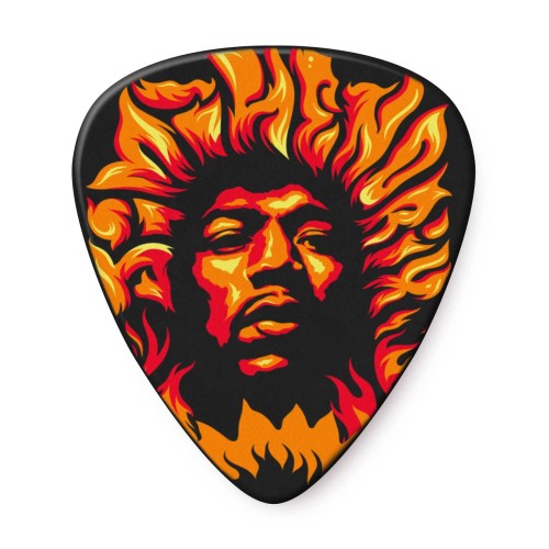 Jim Dunlop JHP14HV Jimi Hendrix Voodoo Fire Guitar Picks (6-Pack) — mediatoru komplekts Jim Dunlop JHP14HV Jimi Hendrix Voodoo Fire Guitar Picks (6-Pack) — mediatoru komplekts