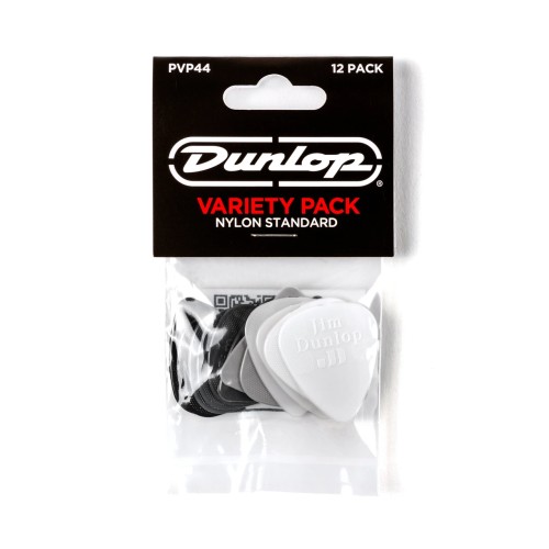 Jim Dunlop PVP44 Pick Nylon Std Var Pk-12/Plypk — mediatoru komplekts Jim Dunlop PVP44 Pick Nylon Std Var Pk-12/Plypk — mediatoru komplekts