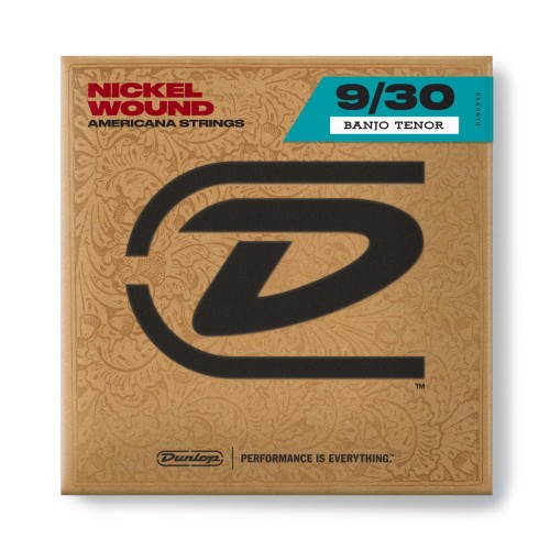 Jim Dunlop DJN0930 Nickel Wound Tenor Loop End Banjo Strings Set/4 (9–30) — bandžo stīgas