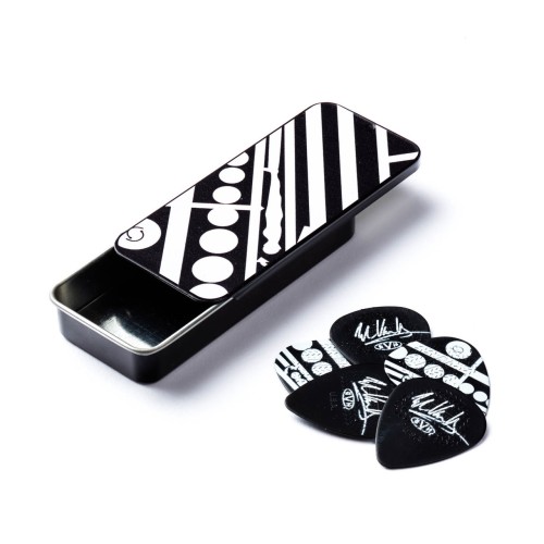 Jim Dunlop EVHPT05 Eddie Van Halen Circles Guitar Pick Tin (6 Pcs) — mediatoru komplekts Jim Dunlop EVHPT05 Eddie Van Halen Circles Guitar Pick Tin (6 Pcs) — mediatoru komplekts
