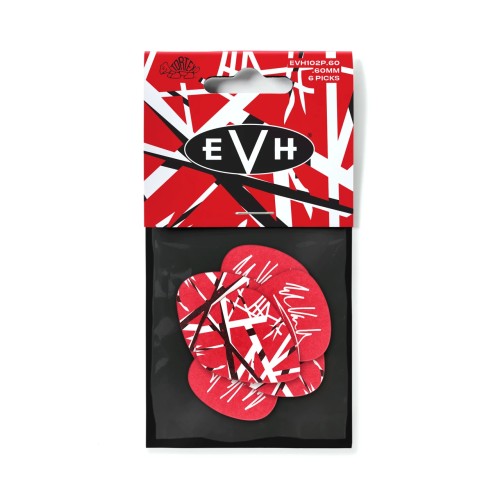 Jim Dunlop EVH102P060 EVH102P.60 EVH FRANKENSTEIN-6/PLYPK (0.6 mm) — mediatoru komplekts Jim Dunlop EVH102P060 EVH102P.60 EVH FRANKENSTEIN-6/PLYPK (0.6 mm) — mediatoru komplekts