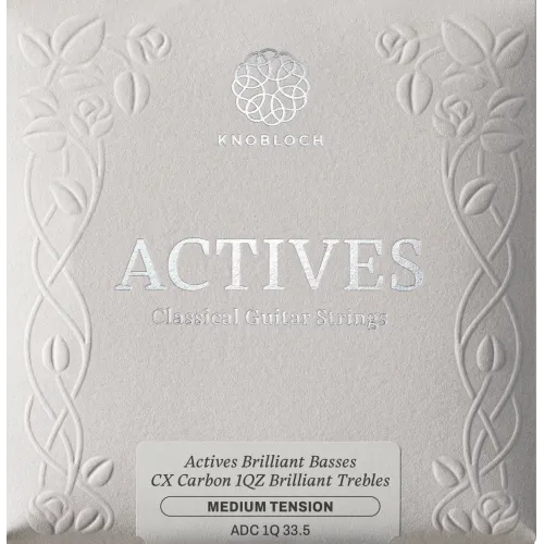 Knobloch Actives CX Carbon 1QZ — stīgu komplekts — Vidējs 33,5 Knobloch Actives CX Carbon 1QZ — stīgu komplekts — Vidējs 33,5