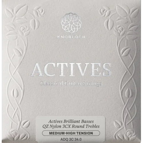 Knobloch Actives QZ Nylon 3CX — stīgu komplekts — Vidēji augsts 34 Knobloch Actives QZ Nylon 3CX — stīgu komplekts — Vidēji augsts 34