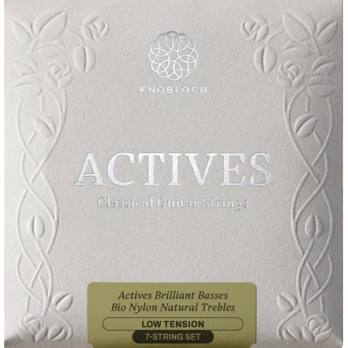 Knobloch Actives BIO Nylon 7-string — stīgu komplekts — Zems 33 Knobloch Actives BIO Nylon 7-string — stīgu komplekts — Zems 33