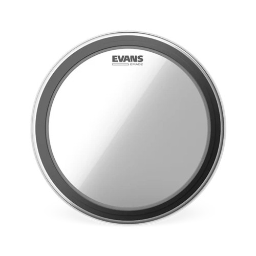 Evans EMAD2 Clear - 20" 2-slāņu basbungas plēve ar EMAD putuplasta gredzeniem