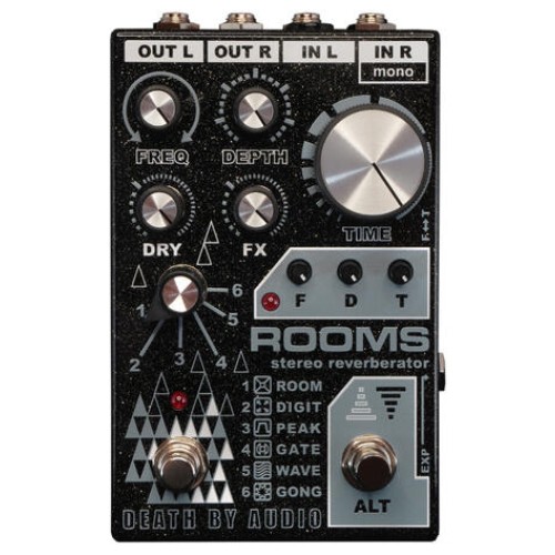 Death By Audio Rooms - Stereo Reverberator pedālis Death By Audio Rooms - Stereo Reverberator pedālis