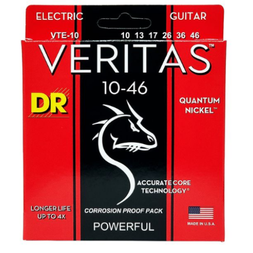 DR Strings VTE10 Veritas Electric 10-46 stīgas DR Strings VTE10 Veritas Electric 10-46 stīgas