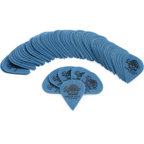 Dunlop Tortex sharp picks 1.0MM (72-BAG) mediatoru paka Dunlop Tortex sharp picks 1.0MM (72-BAG) mediatoru paka